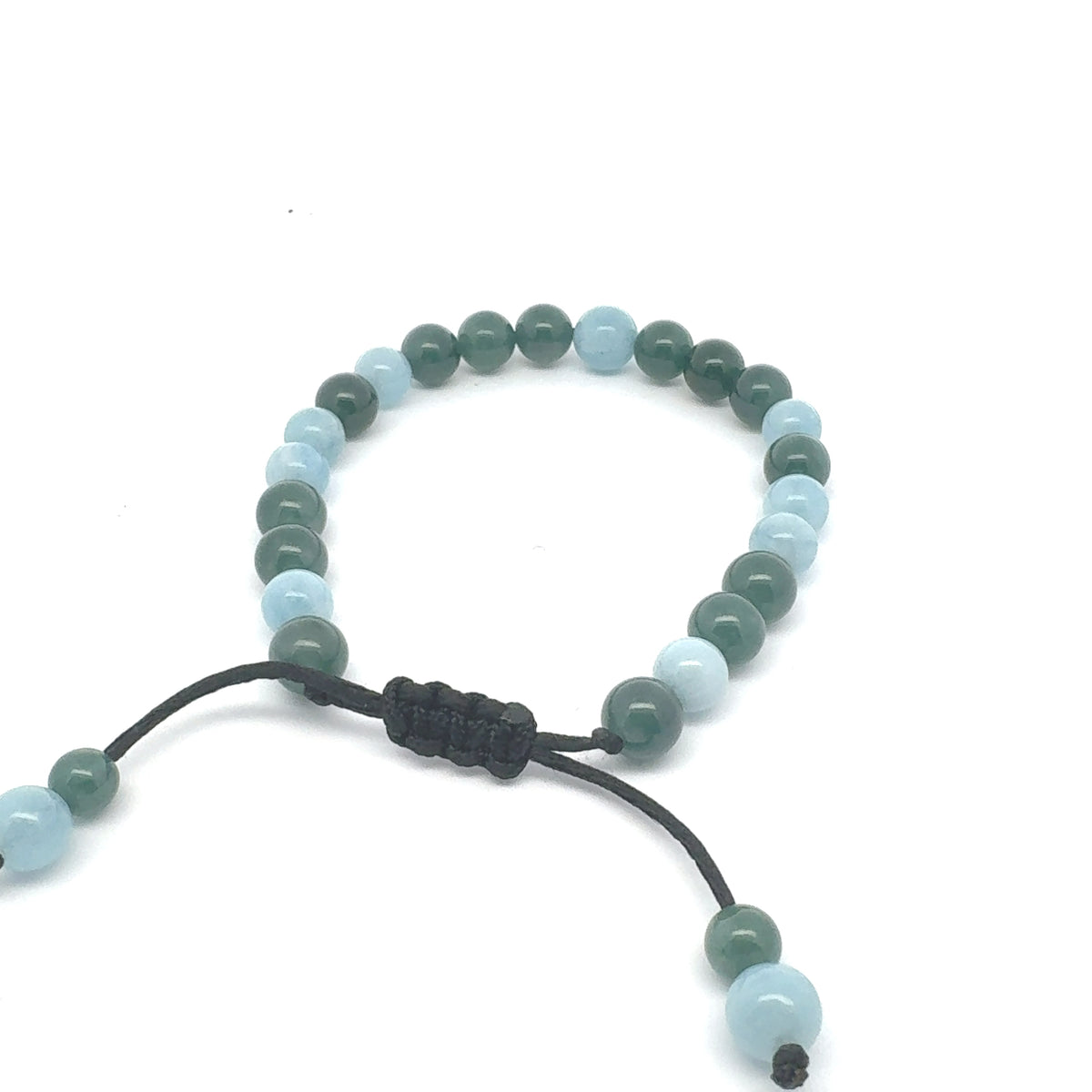 Princesa Blue-Green Guatemalan Jadeite Bracelet | 8 mm