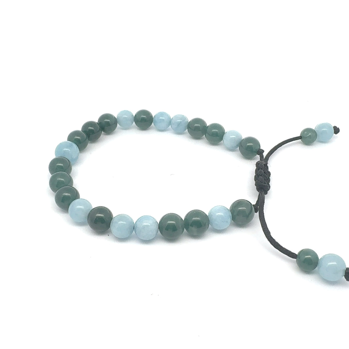 Princesa Blue-Green Guatemalan Jadeite Bracelet | 8 mm