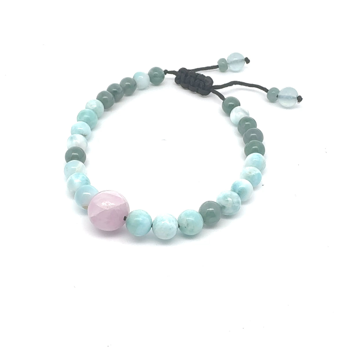 Princesa Blue Jadeite, Larimar & Kunzite Bracelet | 6 mm