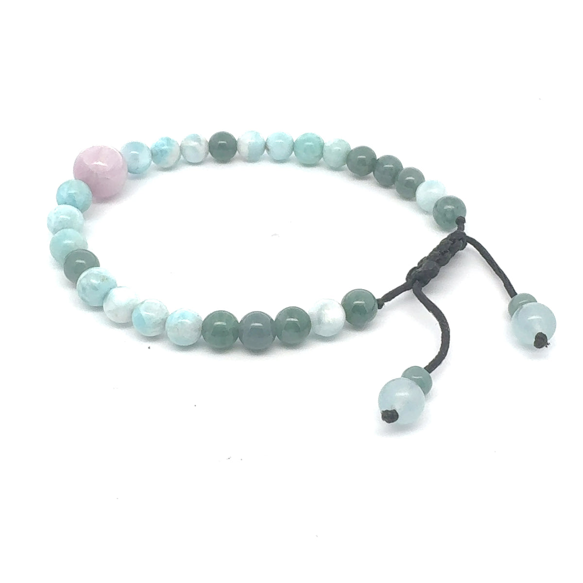 Princesa Blue Jadeite, Larimar & Kunzite Bracelet | 6 mm