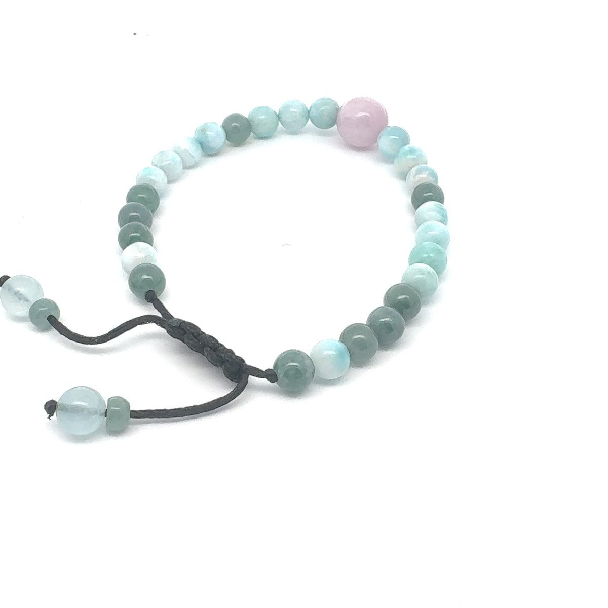 Princesa Blue Jadeite, Larimar & Kunzite Bracelet | 6 mm