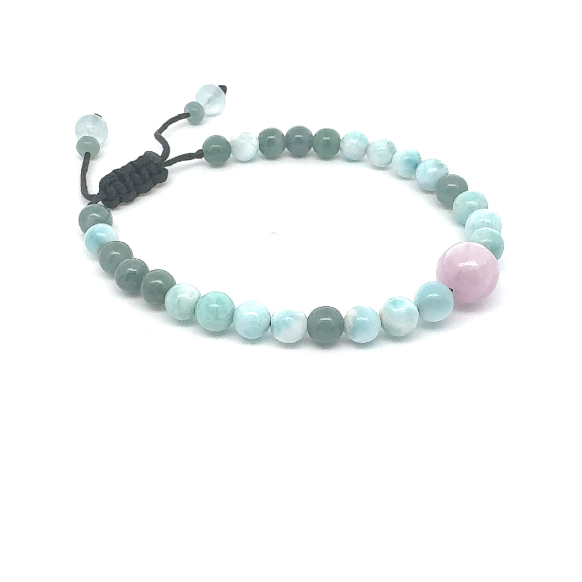 Princesa Blue Jadeite, Larimar & Kunzite Bracelet | 6 mm