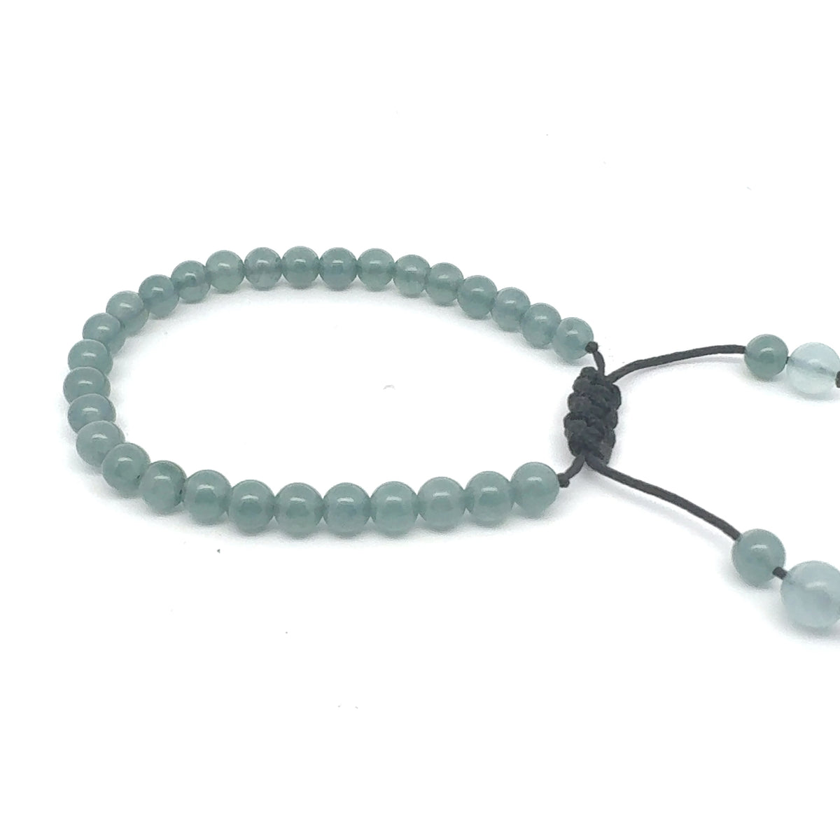 Icy Princesa Blue Jadeite & Aquamarine Bracelet | 5.5 mm