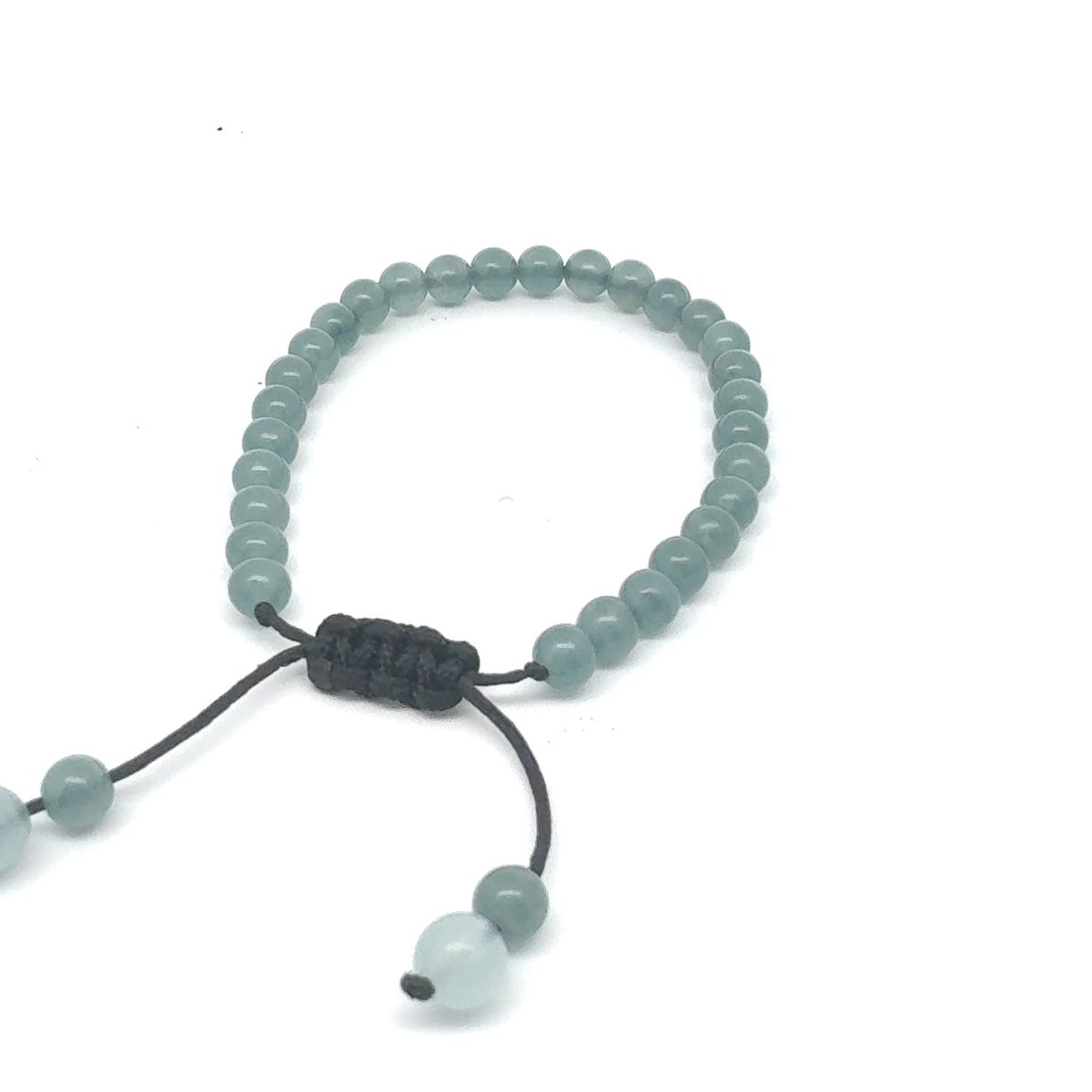 Icy Princesa Blue Jadeite & Aquamarine Bracelet | 5.5 mm