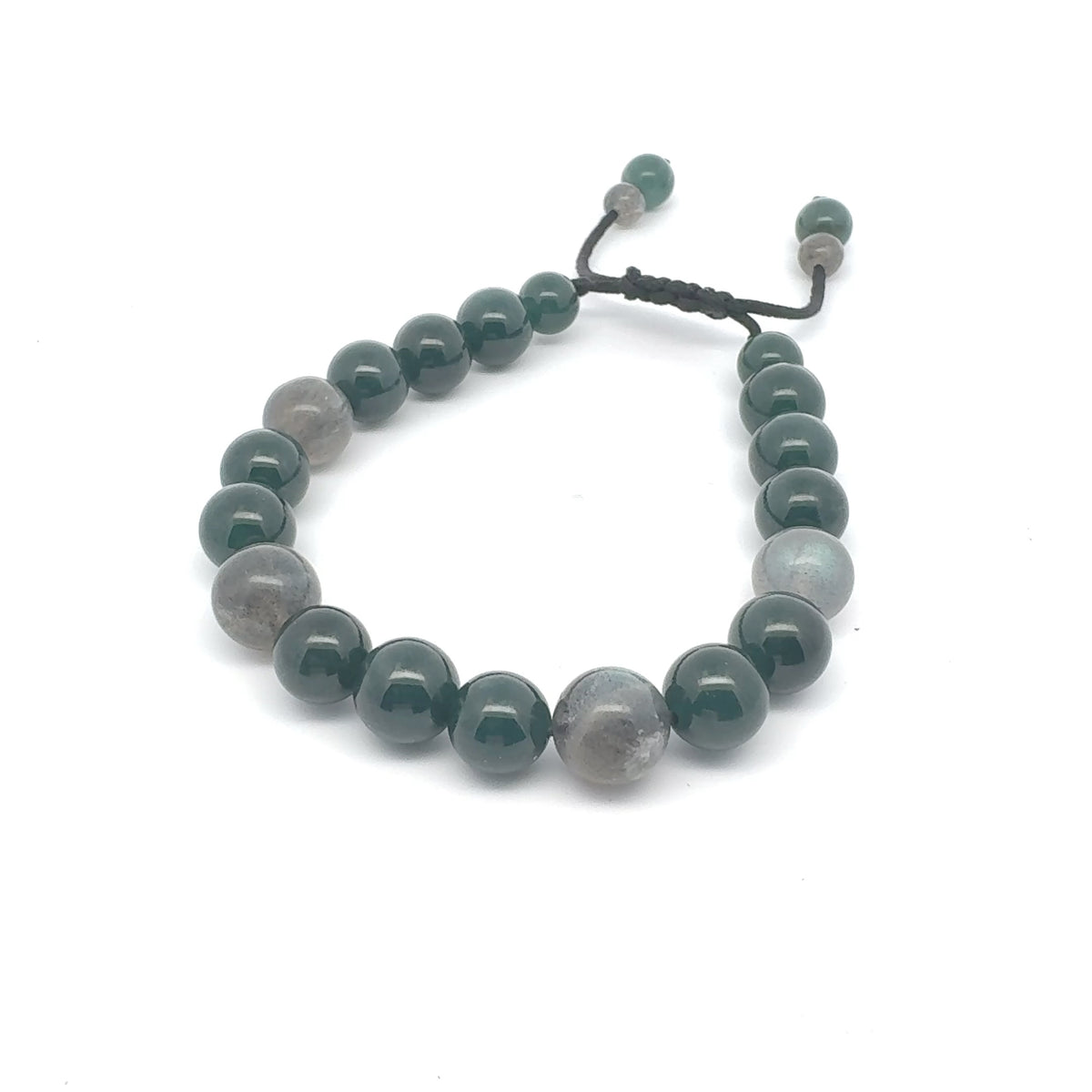 Princesa Blue-Green Jadeite & Labradorite Bracelet | 10 mm