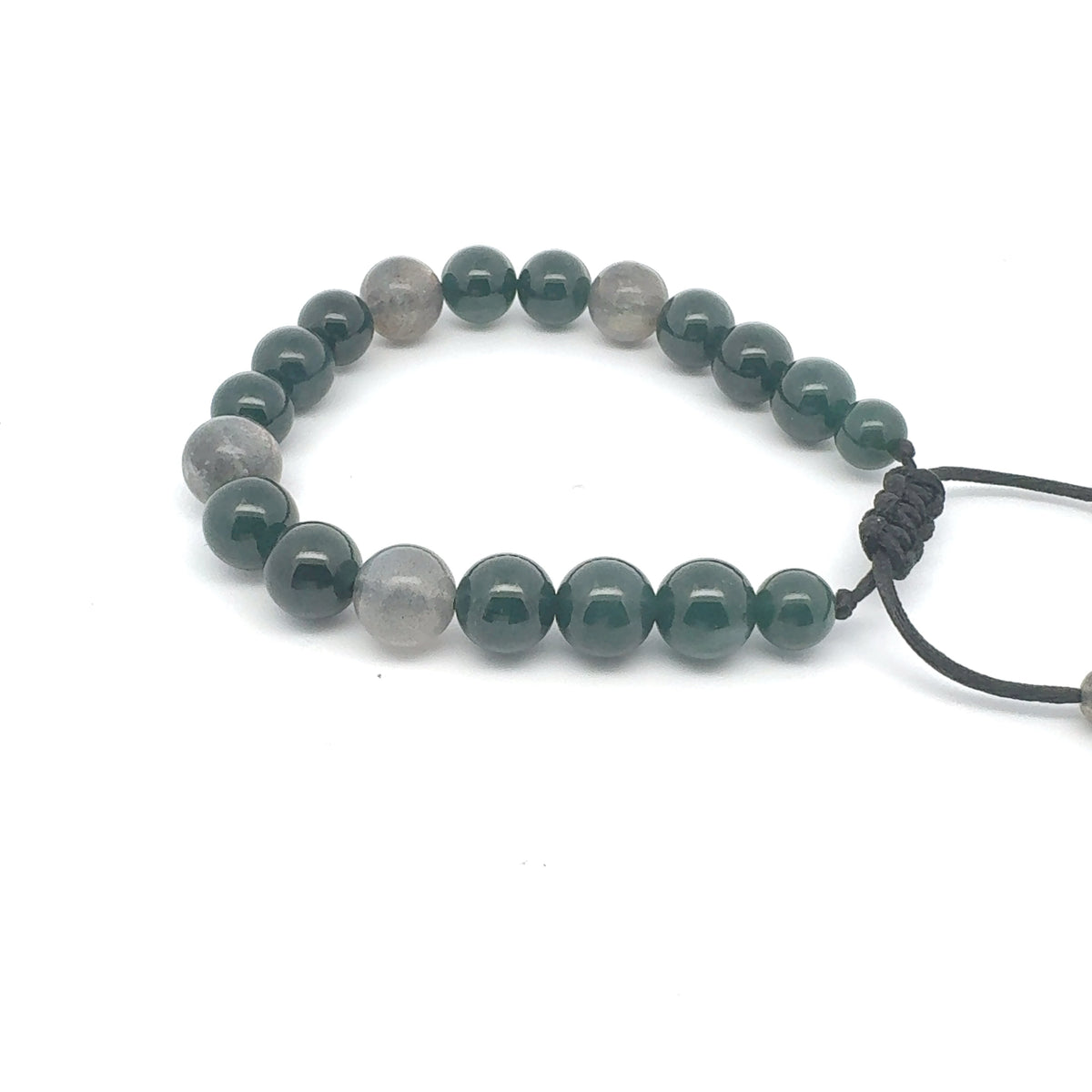 Princesa Blue-Green Jadeite & Labradorite Bracelet | 10 mm
