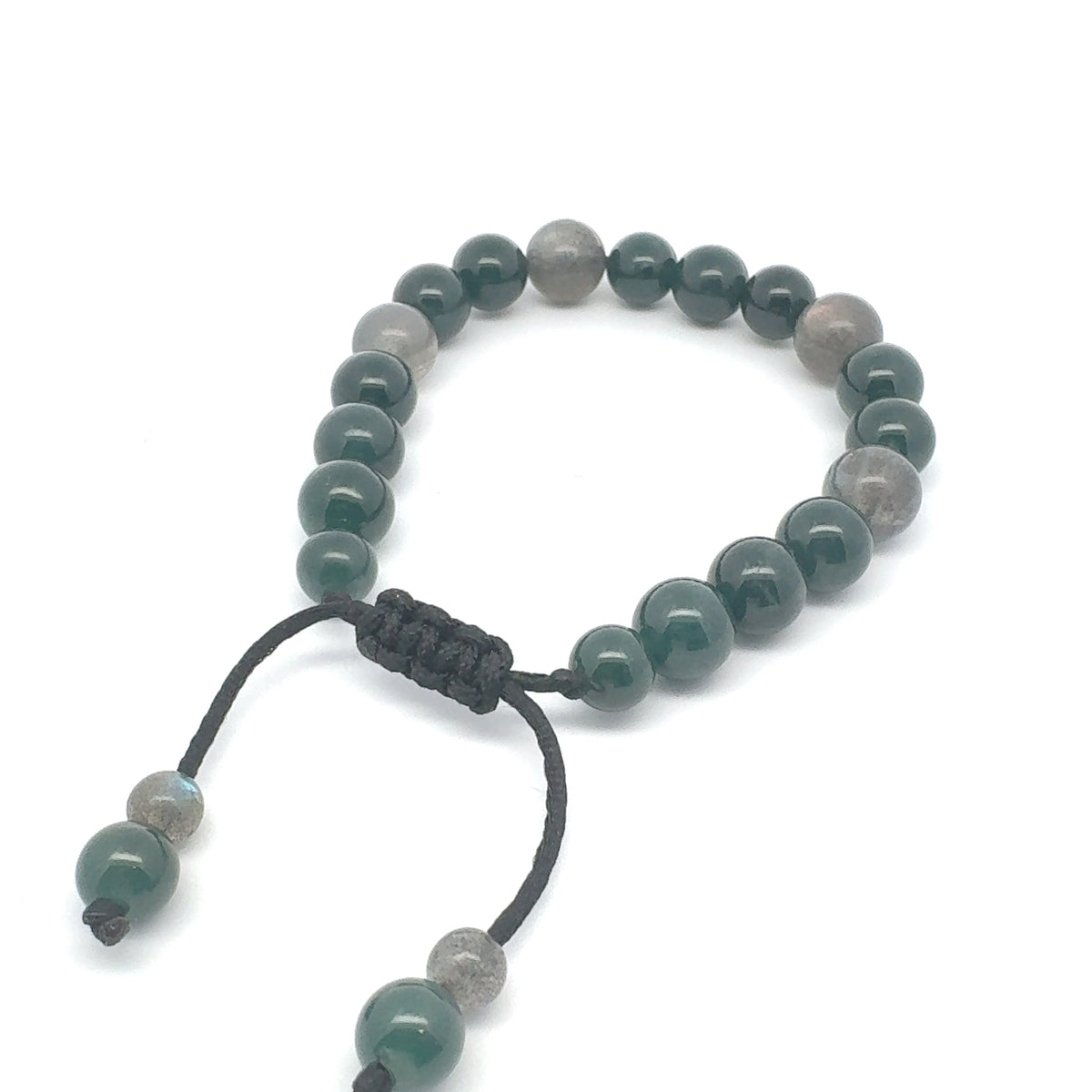 Princesa Blue-Green Jadeite & Labradorite Bracelet | 10 mm