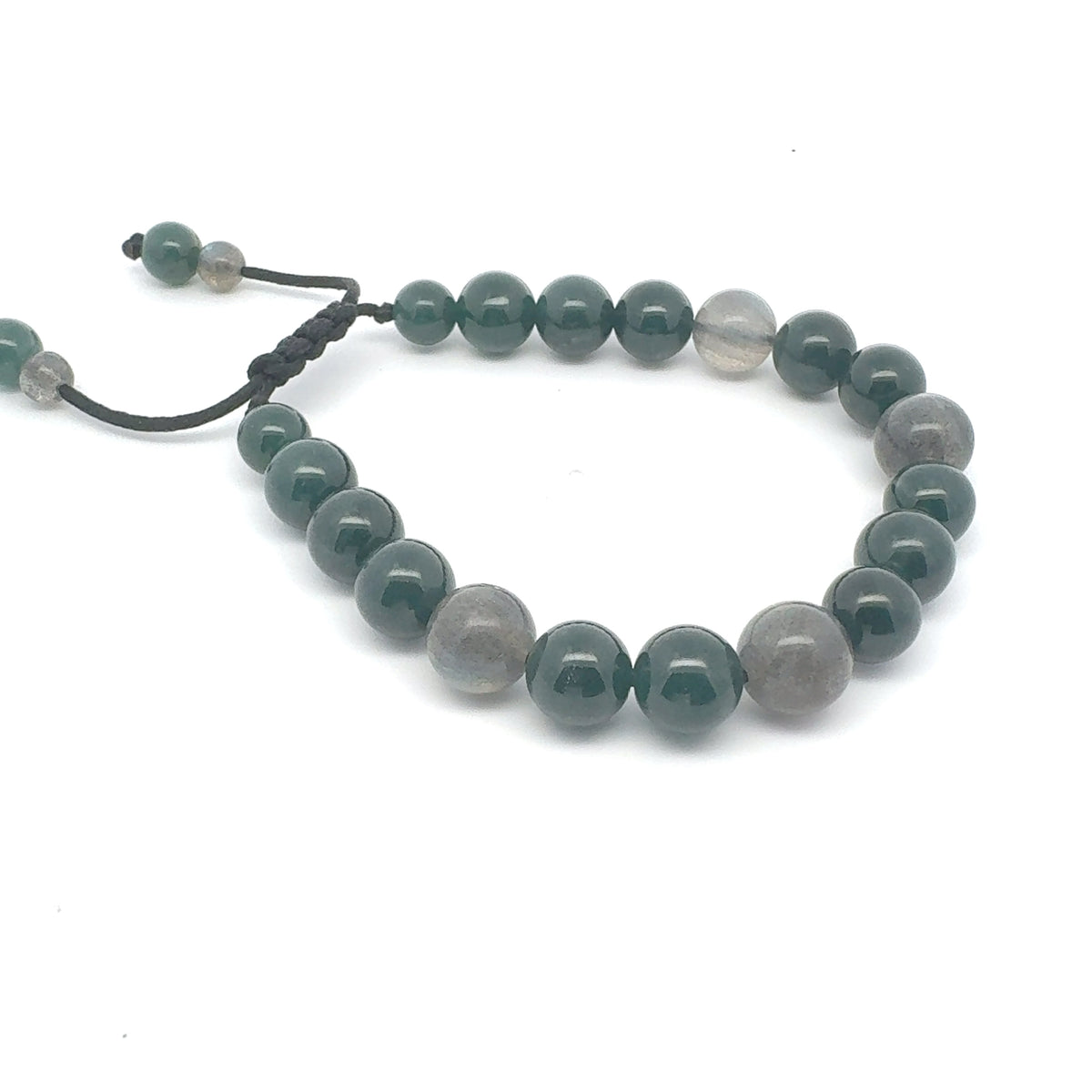 Princesa Blue-Green Jadeite & Labradorite Bracelet | 10 mm