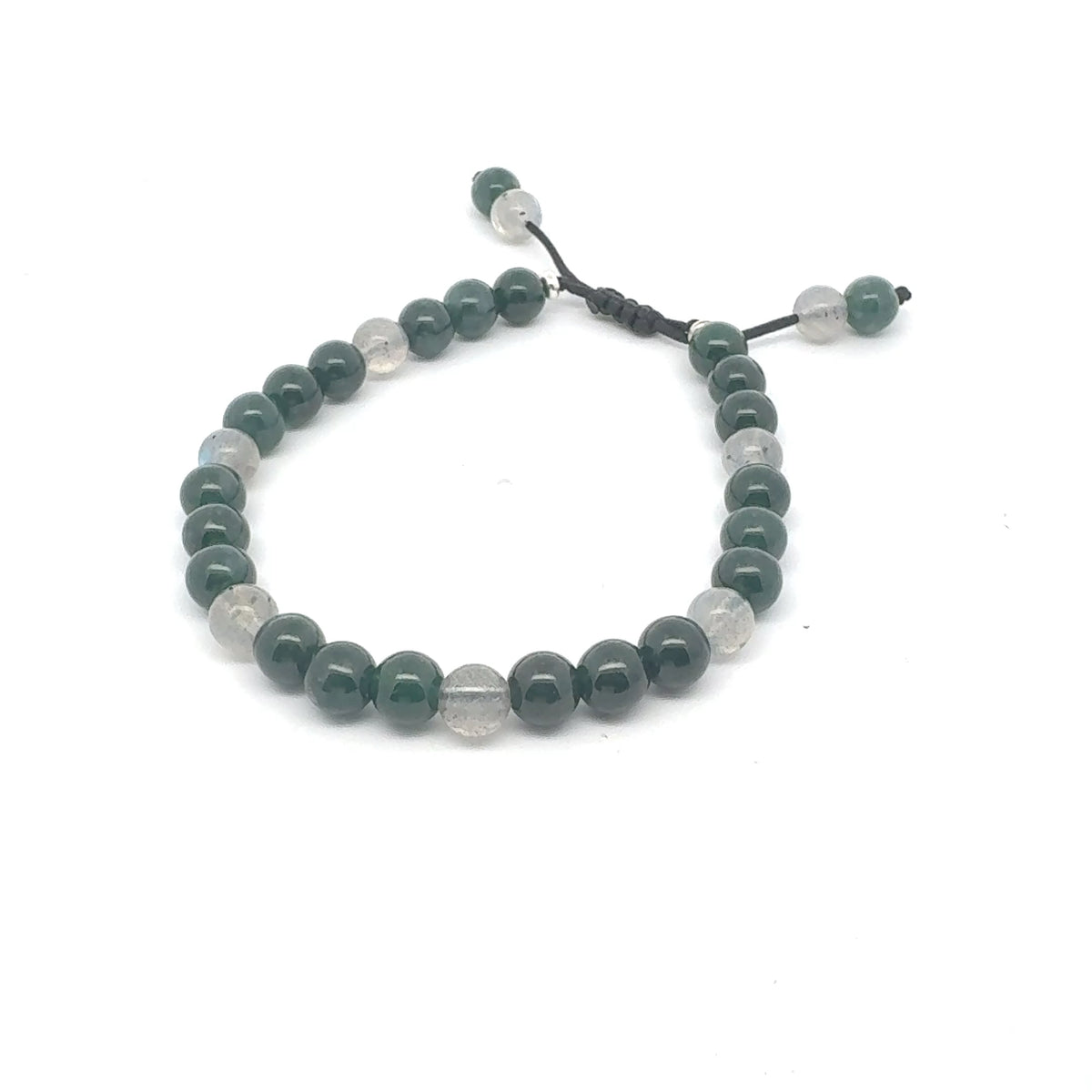 Princesa Blue-Green Jadeite & Labradorite Bracelet | 6 mm