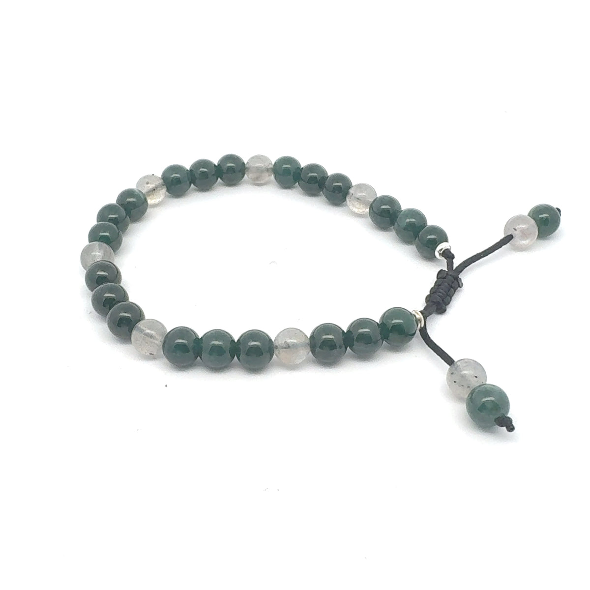 Princesa Blue-Green Jadeite & Labradorite Bracelet | 6 mm