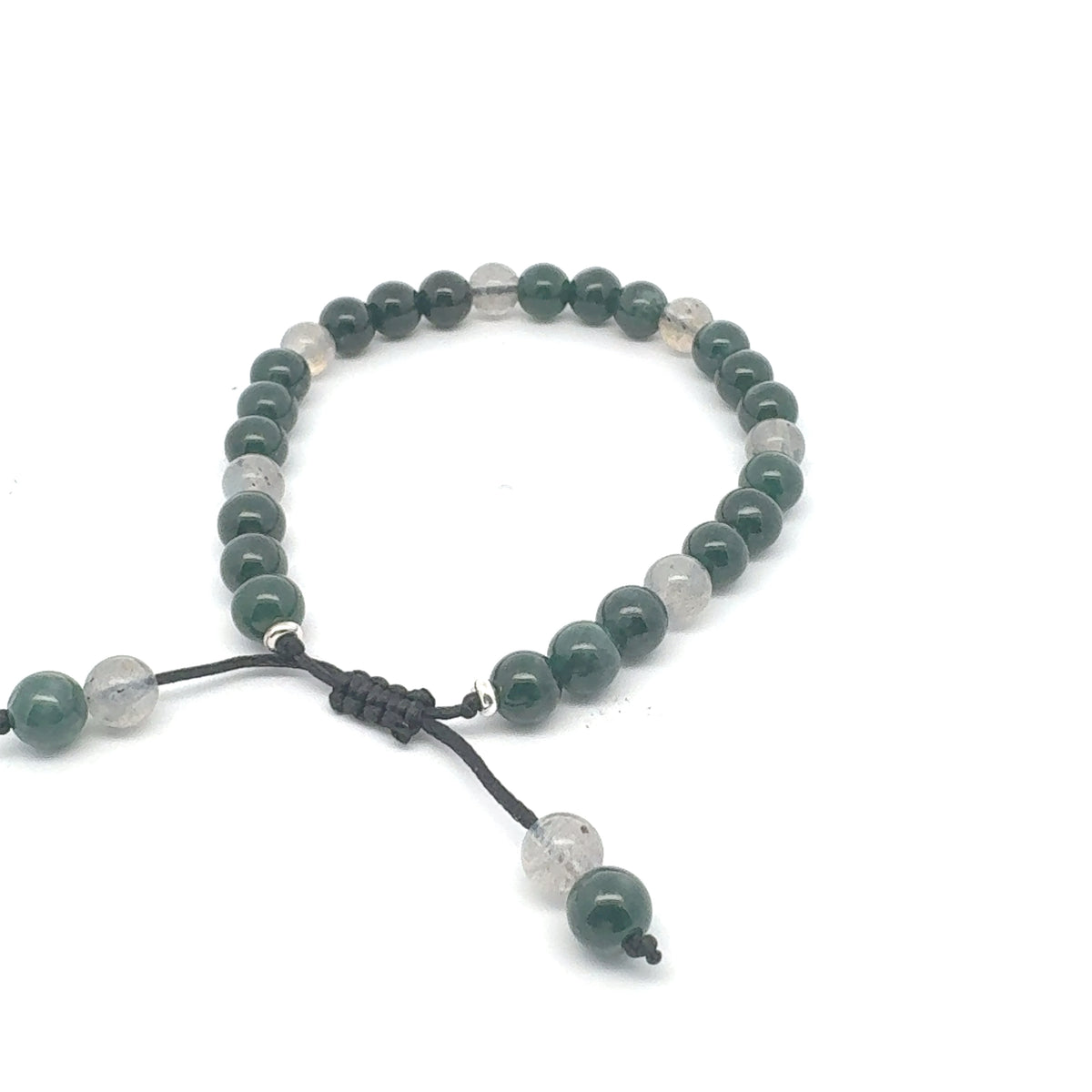 Princesa Blue-Green Jadeite & Labradorite Bracelet | 6 mm