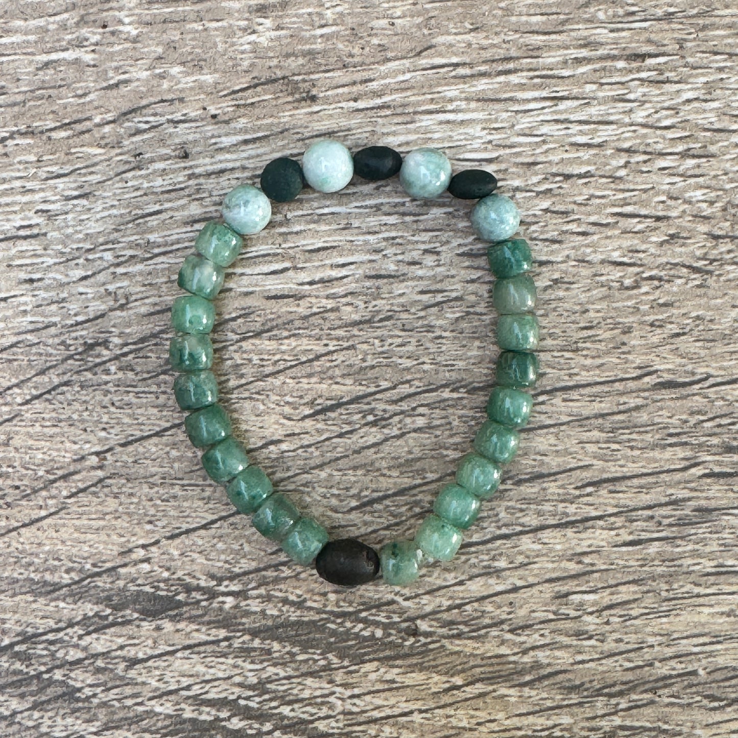 Kazakh Jade, Hetian Jade & Gobi Desert Agate Bracelet
