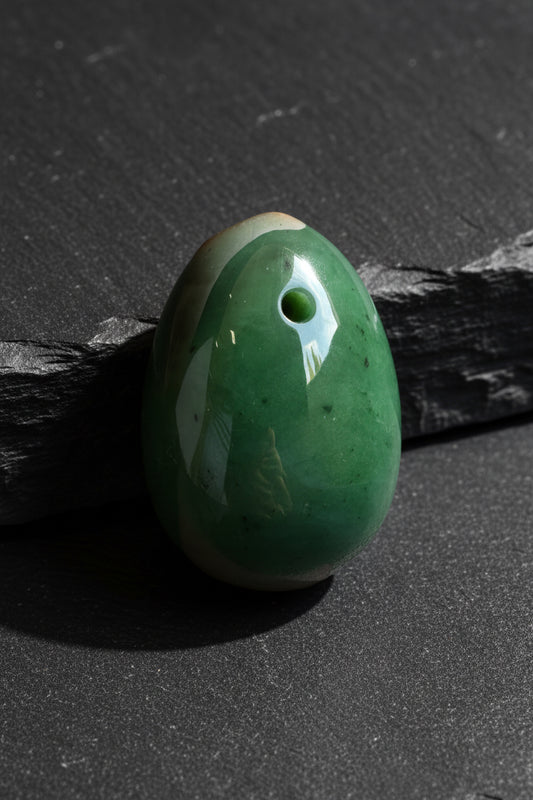 Canadian Nephrite Yoni Egg, 1.75"