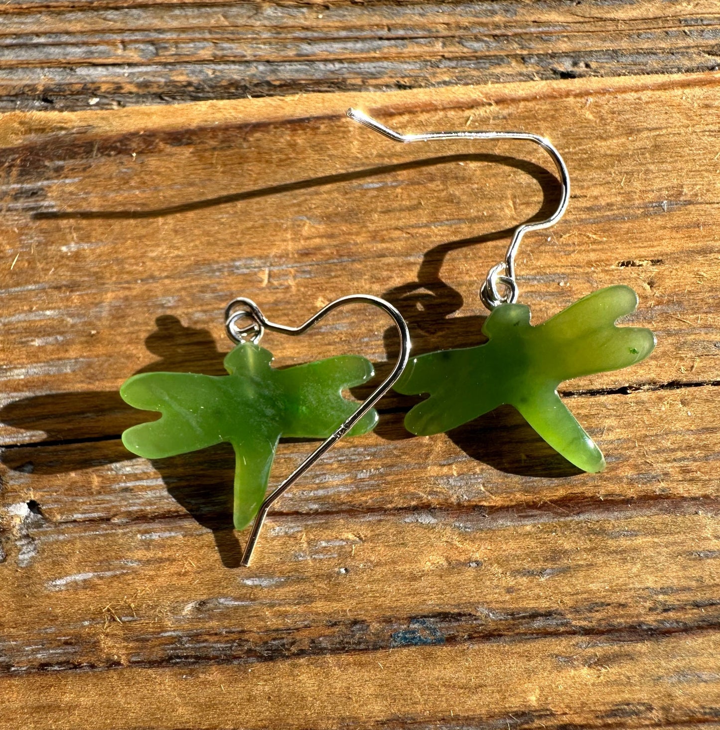 Jade Earrings, Dragonfly 0360