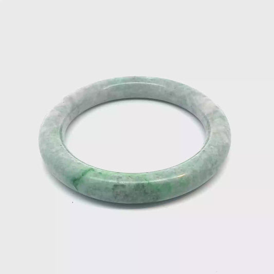55.66 mm QAR Kazakh Jadeite Bangle, Natural Type A