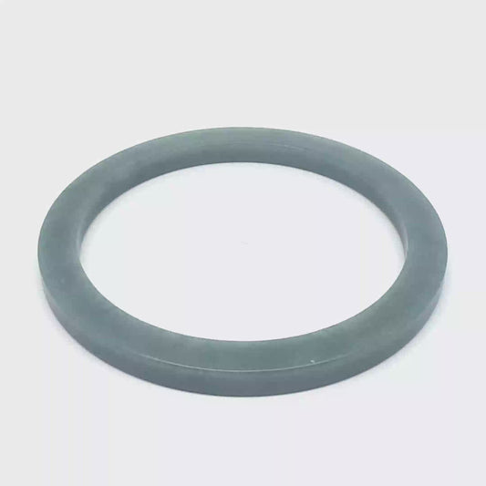 60 mm Solid Celestial Blue Guatemalan Jadeite Square-Edge Bangle