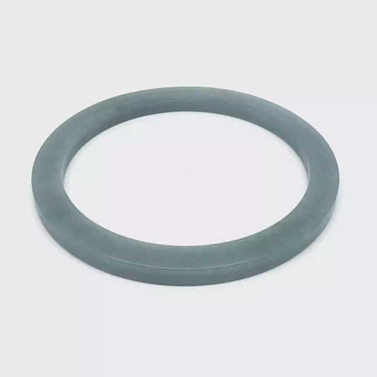 60 mm Celestial Blue Guatemalan Jadeite Square-Edge Bangle, Slate Tones