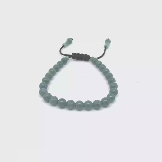 Princesa Blue Guatemalan Jadeite Bracelet | 7 mm