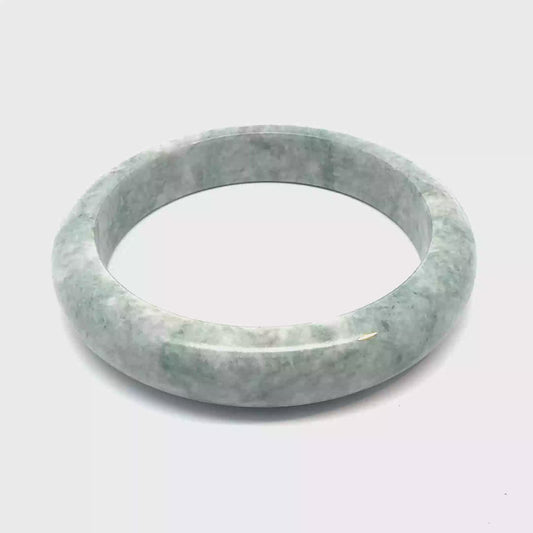64.75 mm QAR Kazakh Jadeite Bangle, Pale Green, Natural Type A