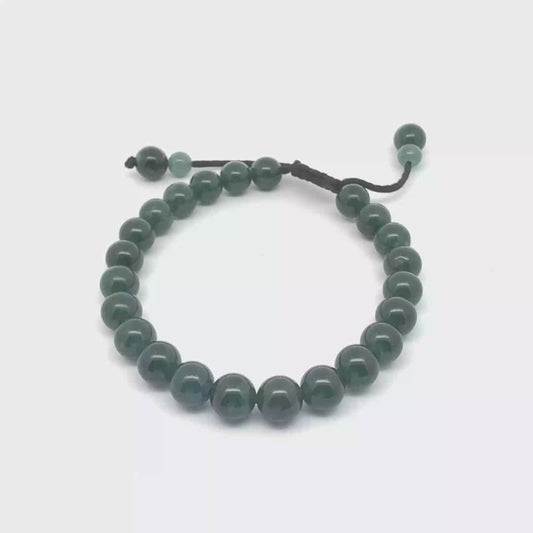 Princesa Blue-Green Guatemalan Jadeite Bracelet | 8 mm