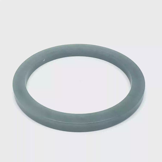 57.5 mm Solid Celestial Blue Guatemalan Jadeite Square-Edge Bangle
