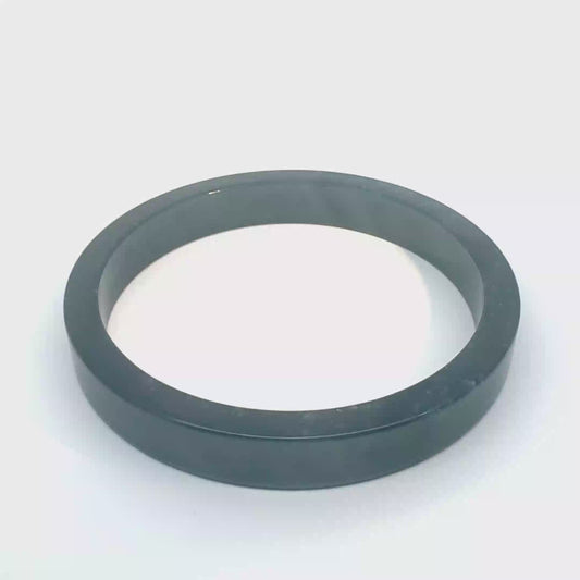 70.5 mm Princesa Blue Guatemalan Jadeite Square-Edge Bangle, One of a Kind