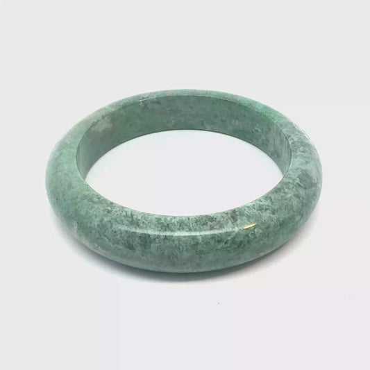 60.8 mm ZHAUHAR Kazakh Jadeite Bangle, Saturated Green, Natural Type A