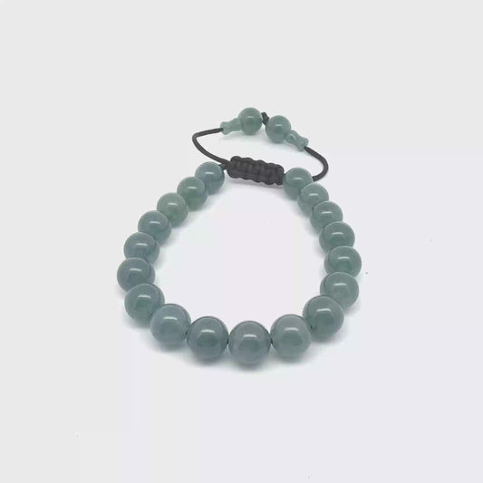 Princesa Blue Guatemalan Jadeite Bracelet | 10 mm