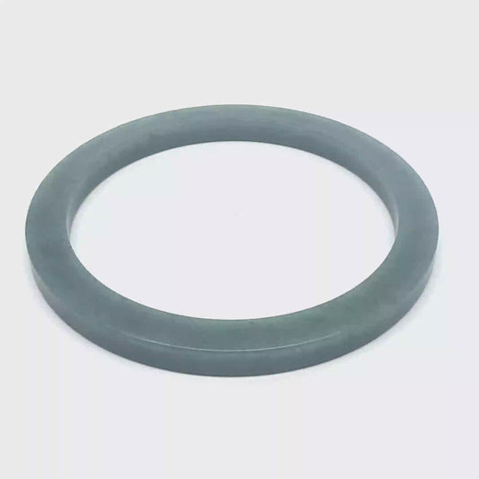 59.5 mm Celestial Blue Guatemalan Jadeite Square-Edge Bangle