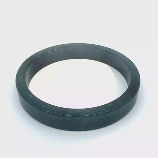 69.5 mm Princesa Blue Guatemalan Jadeite Square-Edge Bangle